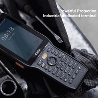 Escáner de Código de Barras Portátil Android Tipo Pistola, PDA con Pantalla y Teclado, Escáner de Código QR para Android