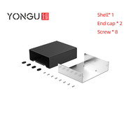 Yonggu J36 120*46MM Circuit imprimé boîtier en métal PCB Instrument boîte de refroidissement boîtier de projet électronique boîtier en aluminium extrudé