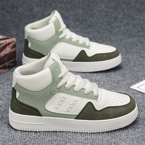 Nouvelles chaussures de sport décontractées pour hommes de style hongkongais, à tige haute, respirantes, avec doublure en mesh, pour le printemps et l'automne - Usage quotidien - Product Image 2