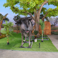 Hyper Realistic Wilde beest Animatronic Model Anpassbare Animatronic Wilde beest Boost Attraktionen für Ihren veranstaltungs ort