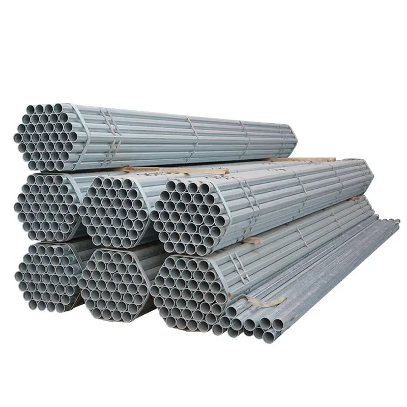 42 48 inç 42mm dış çap 48 "L X 5" 48mm galvanizli oluklu çelik drenaj borusu/tüp Ma tek duvar borusu