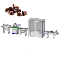 Nouvelle ligne de moulage de chocolat au pistache de Dubaï avec machine de dépose, prise européenne, garantie 1 an, 1200 kg pour barres de chocolat