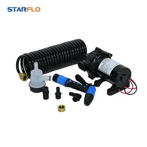 STARFLO 20LPM 12V DC 20V DC 70PSI 높은 흐름 자동차 와셔 보트 12v dc 고압 물 펌프