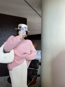 Của phụ nữ giản dị dài tay áo Mohair dệt kim áo len trùm đầu lỏng phù hợp với New phiên bản Hàn Quốc cho mùa xuân mùa thu khí nhẹ nhàng hàng đầu - Product Image 3