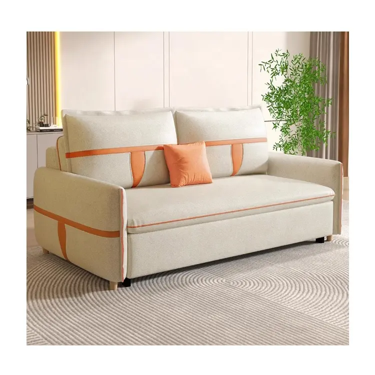 Reclinabile piccolo dormiente mobili soggiorno moderno tessuto moderno cum pieghevole a castello divano letto pieghevole con ripostiglio