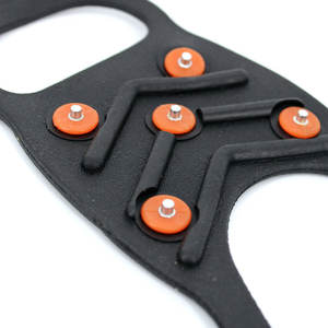 बर्फ की ग्रिप, आउटडोर पर्वतारोहण विरोधी पर्ची जूते कर्षण सफाई रबर स्कीप-विरोधी स्लिप 8 स्टील स्टड - Product Image 3