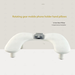Repose-bras pour manucure réglable en hauteur avec support pour téléphone, repose-main confortable pour outils de salon - Product Image 1