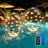 Ballon de plage gonflable en PVC imperméable pour le yoga, le saut à la corde et les jeux de plage lumineux – Lot de balles en plastique lumineuses