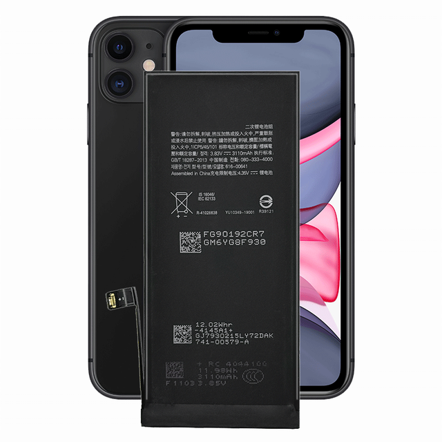 High Performance 3110mAh Mobile Battery Replacement 3.83V 616-00641 Lithium Batteries for iPhone 11 IPhone11 Cellphone