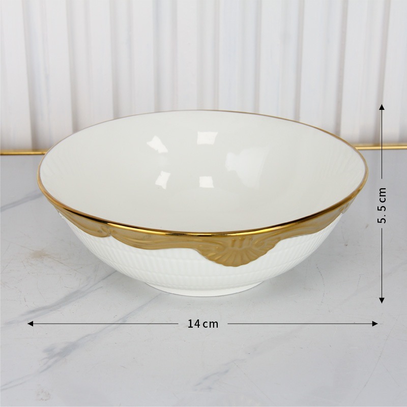 Tazón redondo de grano exterior de 5.5 pulgadas (14*14*5.5cm)