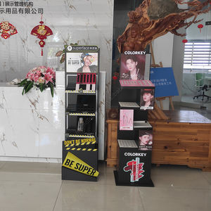 Metal Powder Coated Customizable Cosmetic Beauty Store Lip Gloss <b>Display</b> Stand with Logo Shelves Lipstick Floor <b>Display</b> <b>Rack</b> - Product Image 6