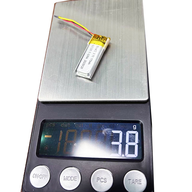 Rechargeable 3.7V 601230 621230 170mAh Soft Pack Lithium Ion Polymer   Battery with Connector