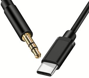 สายเคเบิล Aux ยาว 1 เมตร แบบ Type-C เป็น 3.5 มม. สายสัญญาณเสียง USB C Type C เป็น 3.5 มม. สำหรับรถยนต์ สายแจ็คเสียง Aux สำหรับรถยนต์ - Product Image 1