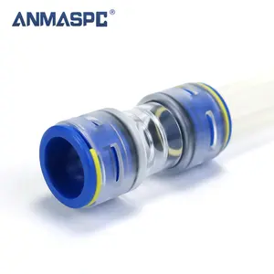 Vente en gros Micro coupleur droit Microduct Coupler-Connecteurs droits Fiches enterrées directes avec clip de verrouillage Coupleur pour HDPE