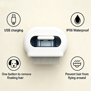 Peine Pulverizador Antipulgas para Mascotas OEM 2026 Últimos Modelos para Gatos y Perros, Impermeable IPX6, Recargable, Ecológico, Accesorios para Perros - Product Image 4