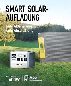 Estación de Energía Portátil EHOM EP1650-3 1024Wh LiFePO4 Generador Solar 1650W Pico 230V Salidas de CA 2x100W USB-C 400W Energía Solar - Product Image 5