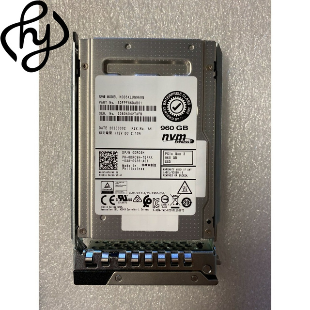 DRC9H 960GB PCIe Gen3 NVMe Enterprise 2.5" SSD  KCD5XLUG960G Server Solid State Drive