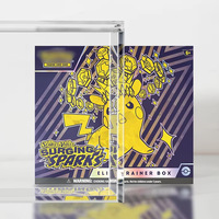Boîte de présentation en acrylique transparente de haute qualité résistante aux UV pour boîte d'entraînement d'élite Pokémon ETB pour jeu de cartes à collectionner TCG