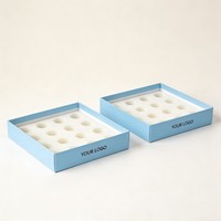 Boîte en carton avec couvercle et base personnalisés, écologique, pour billard, coffret cadeau, emballage de golf avec insert en mousse