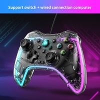 Tablette de jeu Hyt S03 avec éclairage RGB, moteur de vibration, bouton Turbo, prise casque, contrôleur de jeu sans fil BT 2.4G à détection de mouvement