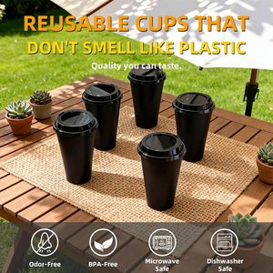 Vasos de Papel Personalizados de 16oz para Llevar, Doble Capa, de Alta Calidad, con Logotipo Impreso, Negros, Personalizados - Product Image 6