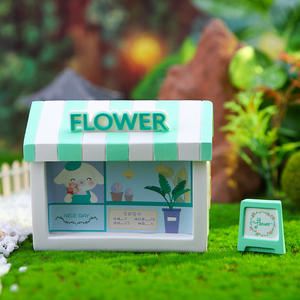 Puff's Dream Flower Shop, maison, tirelire, ensemble <span class=keywords><strong>de</strong></span> bibelots lapin mignon, fabricant <span class=keywords><strong>de</strong></span> souvenirs en gros - Product Image 2