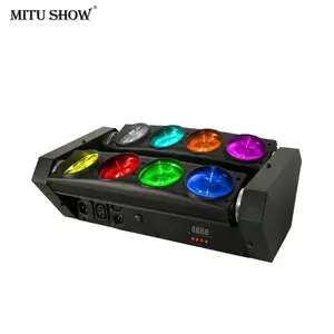 MITUSHOW专业灯舞台发光二极管显示器8X10W RGBW发光二极管光束移动头蜘蛛灯