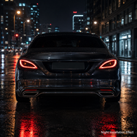 Conjunto de Luces Traseras LED BK para Mercedes CLS W218 2012-2017, Luz de Freno con Señal de Giro Secuencial, Conexión Plug and Play