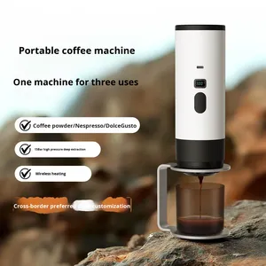 เครื่องชงกาแฟแคปซูลแบบกึ่งอัตโนมัติ พลาสติก พกพา ใช้งานกลางแจ้ง ใช้ได้กับรถยนต์และในบ้าน ทำความสะอาดง่าย - Product Image 5