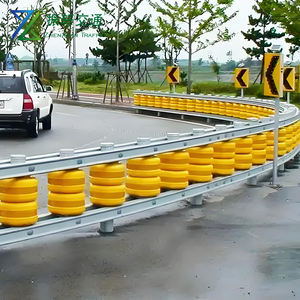 Barriera di sicurezza del rullo Guardrail di traffico per autostrada durevole PE EVA acciaio materiale metallico per la barriera stradale - Product Image 3