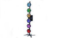 Projecteur LED Hexagonal Rétro 6 Yeux 6x50W RGBA COB Vintage DMX512 pour Scène, Effet Wash Matrix Blinder pour DJ, Discothèque, Bar, Mariage, Spectacle