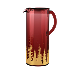 Árbol de Navidad Vajilla Jarra, Vaso Azul Rojo Verde Oro - Product Image 1