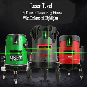 Niveau laser vert haute intensité LM555LD UNI-T, étanche et résistant à la poussière IP54, cinq secteurs laser et motif diagonal inférieur - Product Image 2