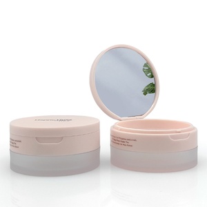 Pot cosmétique en plastique rose de 100 ml pour crème de soin, avec couvercle miroir rabattable, personnalisable avec logo, vente en gros usine - Product Image 4