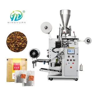 Automatic tea bag filter paper with label sugar bag coffee powder tea packing machine/tea bag packing machine