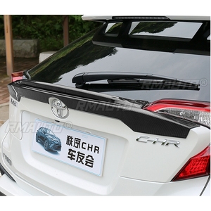 สปอยเลอร์คาร์บอนไฟเบอร์ปลอม สำหรับ Toyota CHR C-HR ปี 2017 2018 อะไหล่รถยนต์ ฝาครอบท้าย สปอยเลอร์หลัง - Product Image 1