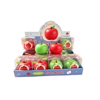 Jouet anti-stress en forme de pomme, blocs de construction transfrontaliers les plus vendus, jouet réaliste en TPR en forme de fruit, emballage cadeau