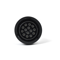 Cable Adaptador Xtruck para Camiones ET de 14 Pines J1939 a OBD2 de 16 Pines Hembra, Cable J1708 de 6 Pines para Conector de Herramienta de Diagnóstico ET