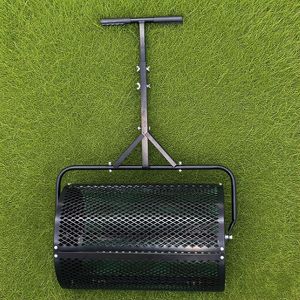 Di alta qualità leggero e resistente in rete metallica maneggiato Drum <span class=keywords><strong>Spreader</strong></span> regolabile-altezza per concimazione e semina Compost aeratori - Product Image 1