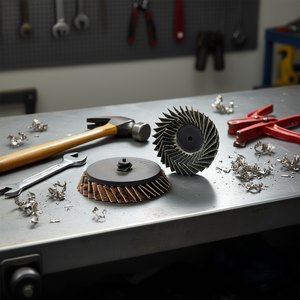 Disco de Lija Fervi Mini Cup, Grano 40, para Pulir y Desbastar Metal - Product Image 3