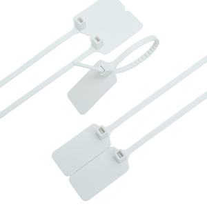 HS-PS6004 प्लास्टिक टैग डिस्पोजेबल प्लास्टिक सेल्फ लॉकिंग सील कस्टम लोगो एंटी-चोरी सील प्लास्टिक सील लॉक टैग ज़िप - Product Image 6