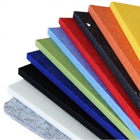 Panneaux acoustiques en polyester colorés, ignifuges et polyvalents, épaisseur 9 mm, pour studio d'enregistrement