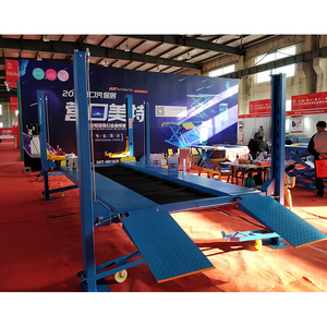 भारी शुल्क चार पोस्ट कार लिफ्ट डबल सिलेंडर हाइड्रोलिक ऊर्ध्वाधर पार्किंग लिफ्ट - Product Image 5