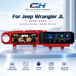 <span class=keywords><strong>Pour</strong></span> Jeep Wrangler JL Gladiator JT 2018-2023, mise à niveau stéréo, <span class=keywords><strong>autoradio</strong></span> à double écran - Product Image 4
