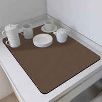 Sous-verre carré en silicone alvéolé, tapis de bar à café, tapis de comptoir de cuisine, chemin de table, tapis de séchage