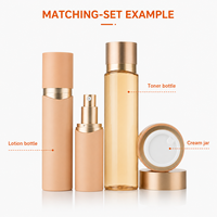 Flacon vide en PET de 150 ml pour lotion, avec épaule en ABS électroplaqué et bouchon en PP, flacon cosmétique OEM pour sérum de soin de la peau