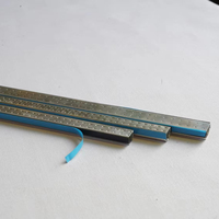 Entretoise creuse en aluminium 22A, barre en alliage d'aluminium industriel, bande de butyl, joint en caoutchouc silicone, double vitrage trempé pour fenêtres/portes