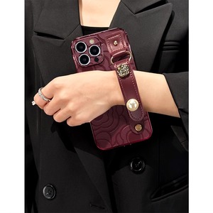 Correa de Muñeca de Piel de Oveja Electrochapada de Primera <span class=keywords><strong>Calidad</strong></span>, Venta al Por Mayor de Fábrica, Funda de Lujo Suave al Tacto para Carcasas de Teléfono Personalizadas - Product Image 3