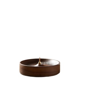 Porte-encens en bois massif fait à la main, brûleur d'aromathérapie de bureau, utilisation pour la cérémonie du thé - Product Image 3