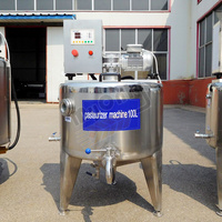 Mini pasteurisateur électrique de lait frais de blanc d'oeuf d'usine de processus avec le refroidissement de réfrigérateur